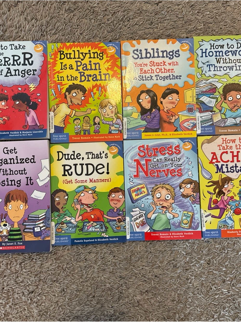 Lot of 8 Self Help Books for Kids -  Laugh & Learn Books